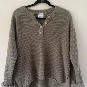Blu-pepper Women's Green and Grey Jumper thumbnail 1