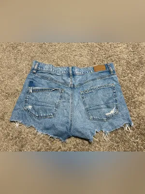 (American Eagle) High Rise Distressed Denim Shorts: Size 4 thumbnail 2
