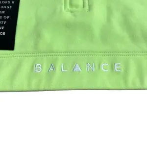 Balance‎ Athletica Vitality Women's M Isotope Zip Front Crop Top Sports Bra Neon thumbnail 6