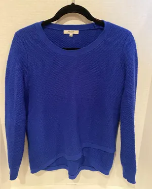 Madewell NWOT! Madwell Blue Sweater thumbnail 1
