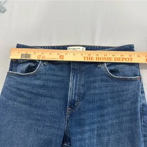 Abercrombie‎ & Fitch The Mom High Rise Distressed Jeans Blue 29/8 Medium Wash thumbnail 5