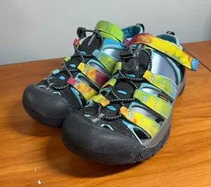 Keen Newport H2 Water Sandal Shoe‎ Hiking Closed Toe Bungee Rainbow Tie Dye W6 thumbnail 1