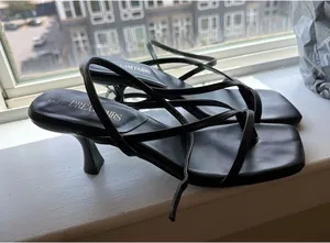 Dream Paris Black strap kitten heels thumbnail 2