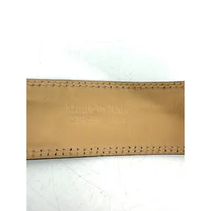 Banana Republic Belt Womens Medium Black Croc Leather Vintage Italian Y2K thumbnail 5