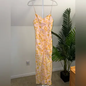 Revolve Significant Other Angelina Dress in Pineapple Palm Size US 4‎ thumbnail 5