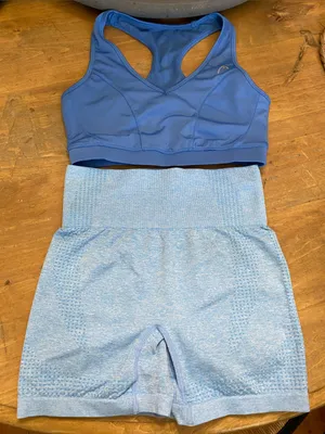 Head Women's Athletic Shorts and Sports Bra Set in Blue thumbnail 1