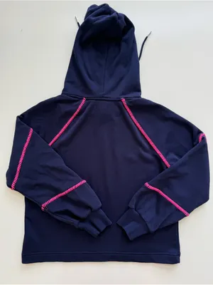 Evereve Harper Whipstitch Hooded Sweatshirt Size Small thumbnail 9