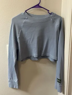 Daily Drills Long Sleeve Cropped Waffle thumbnail 1