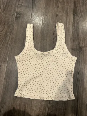 Floral grey bandit waffle tank thumbnail 8