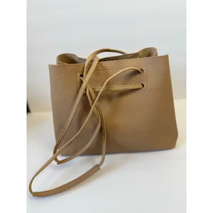 8 Other Reasons NWOT Vegan Leather Tan Slouchy Bucket Shoulder Bag thumbnail 2