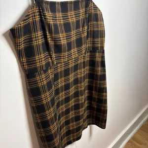 Forever 21 Women's Brown and Black Plaid Square Neck Sleeveless Mini Dress thumbnail 2