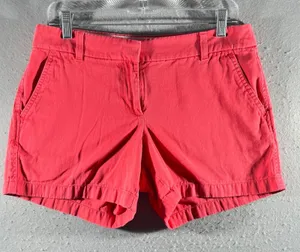 1035 | J.Crew Coral Pink Cotton Chino Summer Casual‎ Shorts Women 6 thumbnail 1