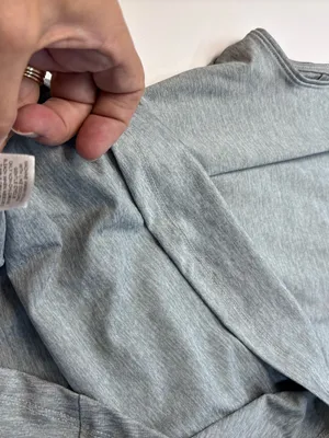Lady Hagen Sleeveless Collared Tank - Heather Gray thumbnail 6