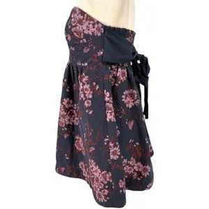 Free People Matilda Tie Back‎ Strapless Babydoll Floral Mini Dress Size Small thumbnail 6
