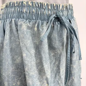 Zenana Maxi Skirt Women LG Blue Acid Wash Tiered Cotton Ruffle Western Boho‎ thumbnail 3