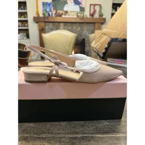 Kate Spade New York Mae bow‎ slingback flats in pale vellum patent Size 5 thumbnail 2
