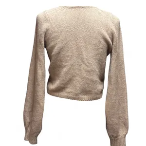 Abercrombie & Fitch Womens XS Tan‎ Reversible Tie Balletcore Cropped Cardigan thumbnail 5