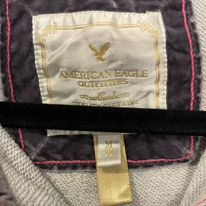 American Eagle Outfitters Gray and Pink Hoodie thumbnail 4