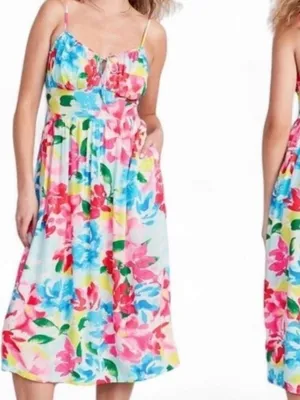 Old Navy Floral Midi Dress thumbnail 2