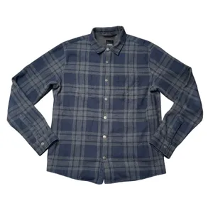 Vuori Canyon Insulated Shirt Jacket Mens Medium Navy‎ Plaid Excellent Shacket thumbnail 3