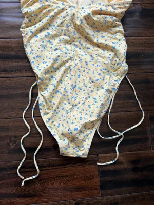 Wild Fable Yellow One-Piece Swimsuit thumbnail 6