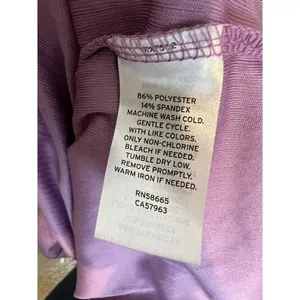 NEW Abound 𝅺RIBBED Cropped boxy tee top Long Sleeve Purple MEDIUM thumbnail 9