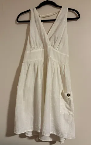 American Eagle Whiter Halter Dress thumbnail 1
