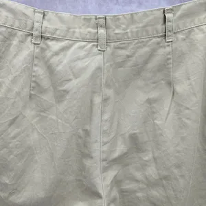 Real Comfort Tan Flat Front Bermuda Bottoms Cotton Pants Shorts‎ Plus 14 thumbnail 4