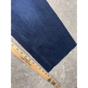 wrangler mid tise trouser raw hem size 24x30‎ dark wash Cut To 30in Inseam thumbnail 13