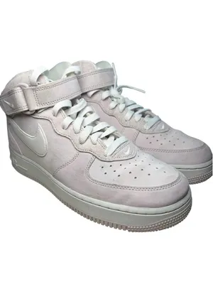 Nike Air Force 1 Mid Sneakers in Pink and White US M8 W9.5 thumbnail 5