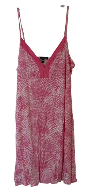 Tart Intimates Pink Snakeskin Print Chemise Nightgown Large Adjustable‎ Straps thumbnail 1