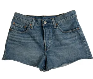 Levi's Button Fly High Rise Denim Shorts size 27. Womens thumbnail 1