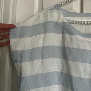 Altar’d State NWT shirt blue white stripe top large womens blouse thumbnail 2