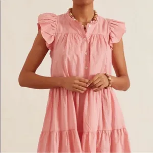Sea New York Shannon pink tiered dress‎ estimated XL thumbnail 2