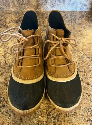 Sorel‎ Leather Lace-Up Casual Boots - Brown & Tan thumbnail 1