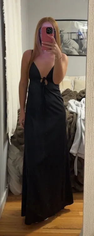 black maxi dress thumbnail 1