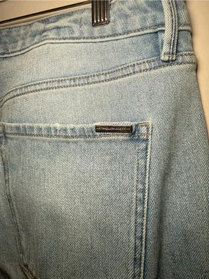 White House Black Market Curvy Straight Jeans Women 10 Light Wash thumbnail 6