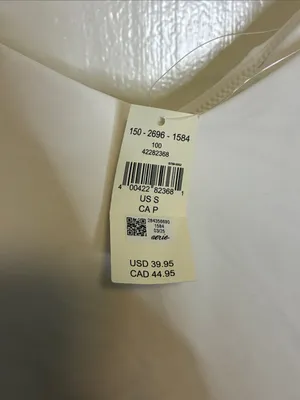 aerie offline white crop nwt sz small thumbnail 2
