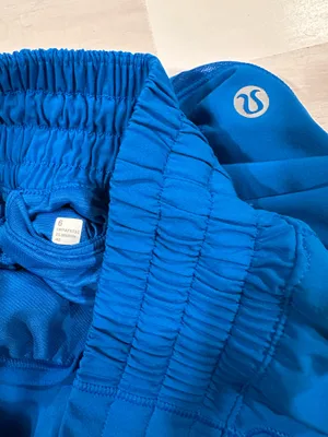lululemon hotty hot high rise hr lined short 4” long poolside blue 6 W7AYXT thumbnail 6
