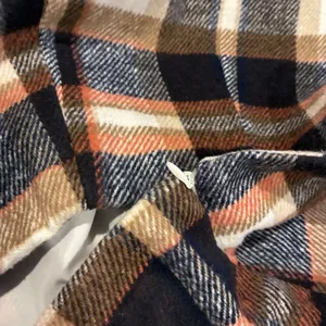 NWOT Plaid Mini Skirt Navy Brown Orange Tartan Lined Size M thumbnail 10