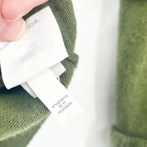 J. Crew Womens‎ Moss Green Wool Blend Tiered Ruffle Sleeve Preppy Sweater XXS thumbnail 6