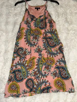 As You Wish Paisley Print Colorful Short Dress thumbnail 1