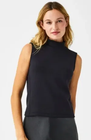 SPANX AirEssentials Sleeveless Mock Neck Tank Top in Black Women's XS Work Sleek thumbnail 1