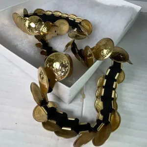 VTG coin belt stretch gold colored. thumbnail 3
