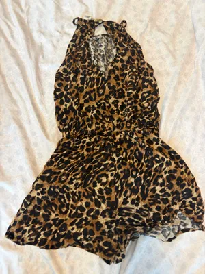 Bebop be you be free cheetah print romper  thumbnail 1