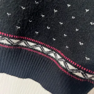 Anthropologie Black Knit Spaghetti Strap Camisole with Accent Border thumbnail 4