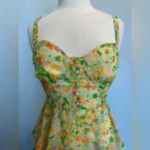 Revolve ASTR the label MidSummer Dress chiffon fabric with tiered hem size M NWT thumbnail 3
