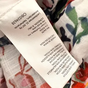 By Anthropologie The Peregrine Mini Dress Multicolor Floral Print Large XL READ thumbnail 6