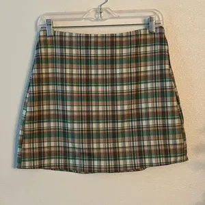 {Zara} Brand New Multicolored Plaid Mini Skirt thumbnail 5