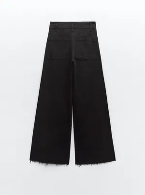 ZARA High Waist Marine Jeans thumbnail 4